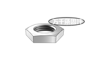 單倒角六角薄螺母 ASME B18.2.2
