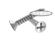 I型軋制螺紋型十字槽沉頭木螺釘 ASME B18.6.1