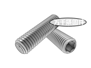 米制內(nèi)六角凹端緊定螺釘 BS 4168