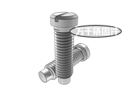 有槽小盤頭全柱端螺釘 CNS 4359