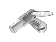 有槽無頭長柱端螺釘 CNS 4653