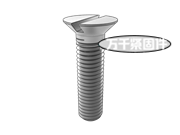 C型有槽平頂埋頭小螺釘 CNS 9678