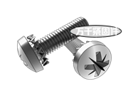 米字槽球面圓柱頭螺釘和外鋸齒鎖緊墊圈 組合 DIN 6900