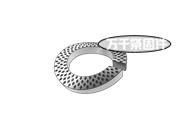 螺釘和墊圈組合件用麻點鞍形彈簧墊圈（企標(biāo)） DIN 6905G