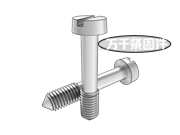 開槽圓柱頭不脫出螺釘L型長(zhǎng)螺紋 DIN 7964A