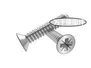 米字槽沉頭自攻釘F型 DIN 7982