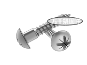 米字槽圓頭木牙螺釘 DIN 7996