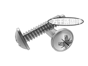 米字槽圓頭凸緣自攻釘F型 DIN 968