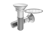 土方機械沉頭方頸螺栓 GB 21934