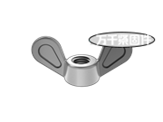 蝶形螺母 圓翼 B型 GB 62.1