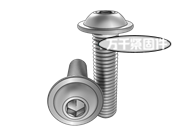 內(nèi)六角平圓頭凸緣螺釘 GB 70.4