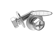 十字槽凹穴六角頭螺栓、彈墊和大平墊組合（企標(biāo)） GB 9074.13G
