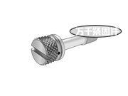 開槽滾花圓柱頭頭部帶孔不脫出螺釘 GOST 10344