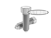 六角頭圓柱錐端緊定螺釘 GOST 1483