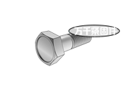 凹腦六角頭螺栓 GOST 15591