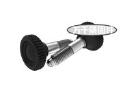 塑料滾花頭圓柱錐端緊定螺釘 GOST 21334