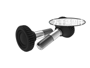 塑料滾花頭凹端緊定螺釘 GOST 21335