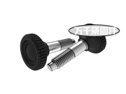 塑料滾花頭圓柱端緊定螺釘 GOST 21337