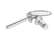 輕型開口沉頭抽芯鉚釘 IFI 117