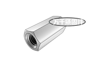 六角長螺母 IFI 128