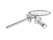 米制輕型開口沉頭抽芯鉚釘 IFI 520