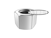 履帶式推土機 履帶和齒塊用螺母 JB/T 11010