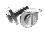 開(kāi)槽盤(pán)頭螺釘和大平墊圈組合 JIS B1130