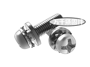 十字槽盤頭和平墊、外齒鎖緊墊圈的組合 JIS B1188