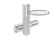 開(kāi)槽球面端圓錐銷 JIS B1353