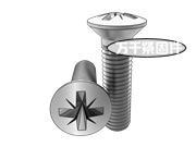 8.8級(jí)、不銹鋼及有色金屬深米字槽沉頭螺釘 KS B1023