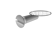 80°開槽矮沉頭螺釘 MS 16218B