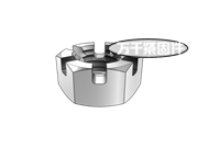 細(xì)牙六角開槽薄螺母 MS 17826H