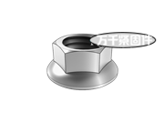 六角法蘭面螺母 MS 21042M