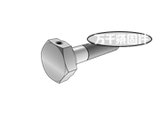 六角頭頭部帶孔螺栓 MS 9498
