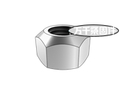 1型全金屬六角鎖緊螺母 5、8、10級(jí) NF  E25