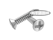 十字槽半沉頭自攻螺釘C型 QC 276