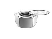 2型單倒角六角螺母 細(xì)牙 QC 361B