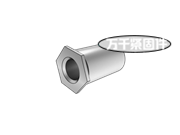 統(tǒng)一螺紋不銹鋼通孔平頭六角鉚螺母 QIB/IND SOS