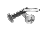 十字槽盤頭普通螺紋自攻螺釘 SJ 2502