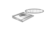 鋼結(jié)構(gòu)高強(qiáng)度螺栓連接用雙槽方斜墊圈 UNI 5716